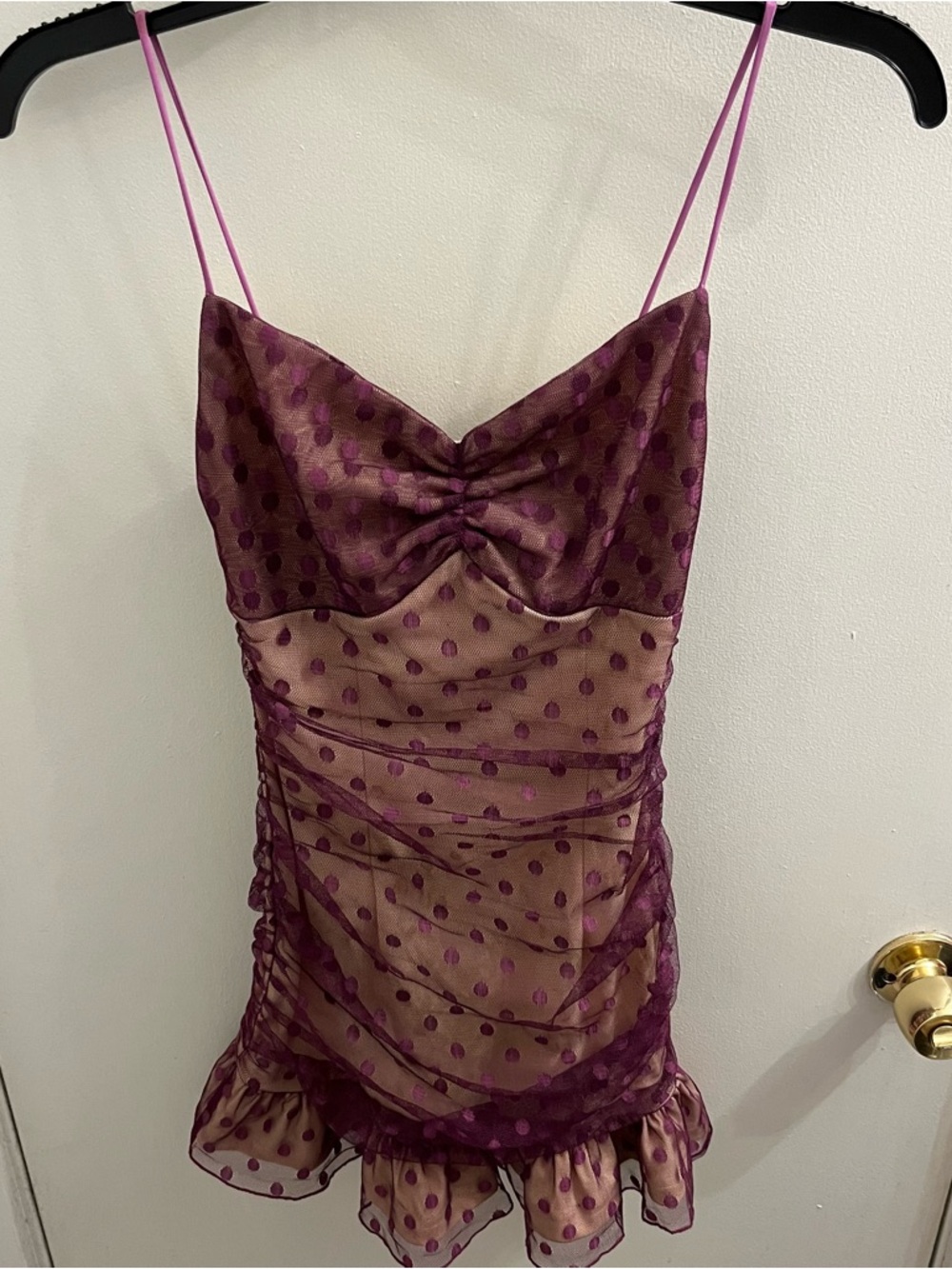 More to Come Elena Mini Dress In Fuchsia Size XXS - Picture 2 of 6